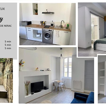 Le Cosy - T2 Avec Petite Cour Dans Centre Historique De Nerac Apartment Luaran gambar